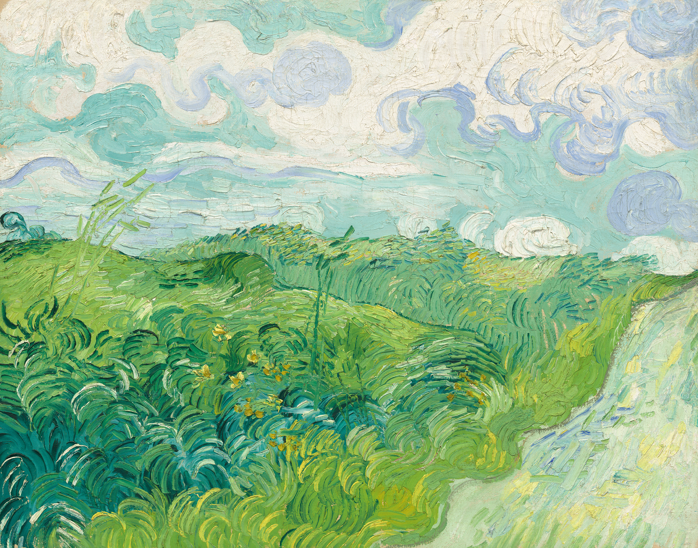 Green Wheat Fields, Auvers by Vincent Van Gogh, 1890. Courtesy of National Gallery of Art, Washington.